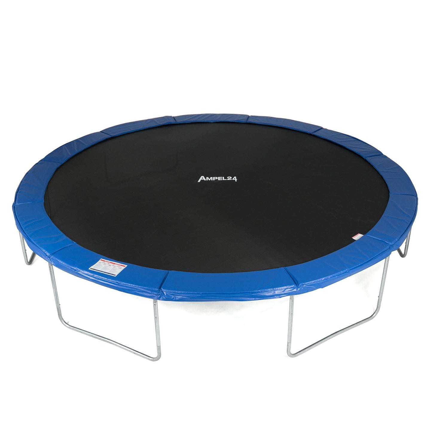 Ampel 24 Outdoor Trampolin Ø430 cm – GS-zertifiziert, Komplettset mit Randabdeckung & Sicherheitsnetz, 12 gepolsterte Stangen, 160 kg belastbar